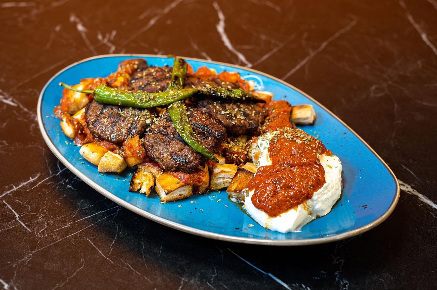 Dish served at the halal restaurant
