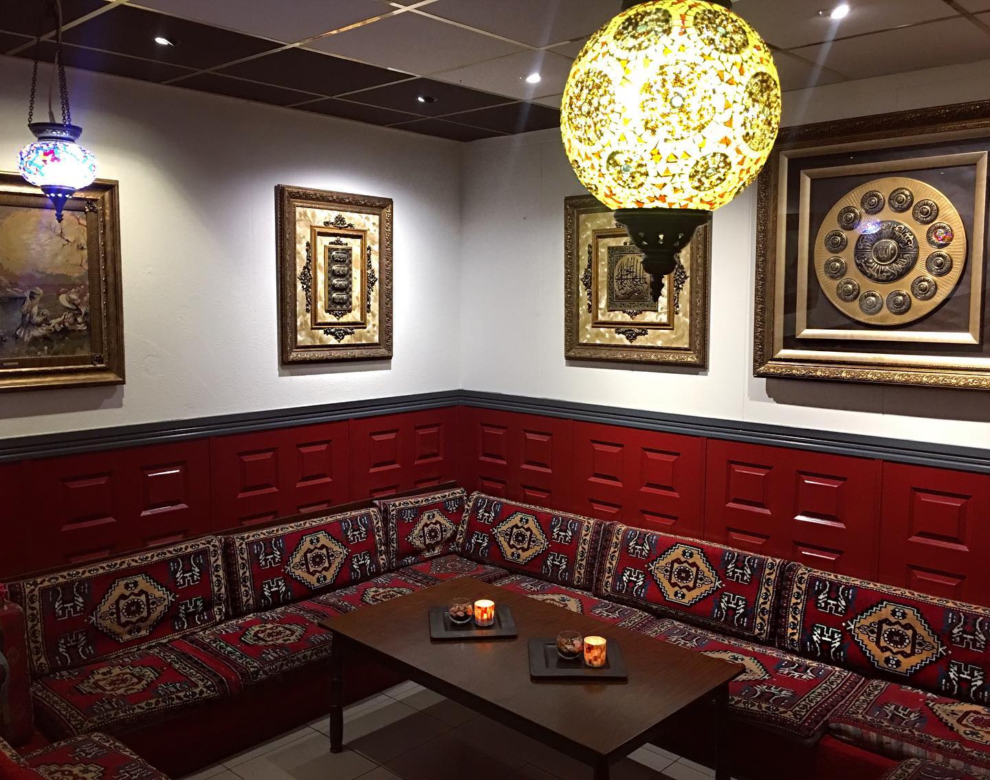 Interior/exterior of the halal restaurant