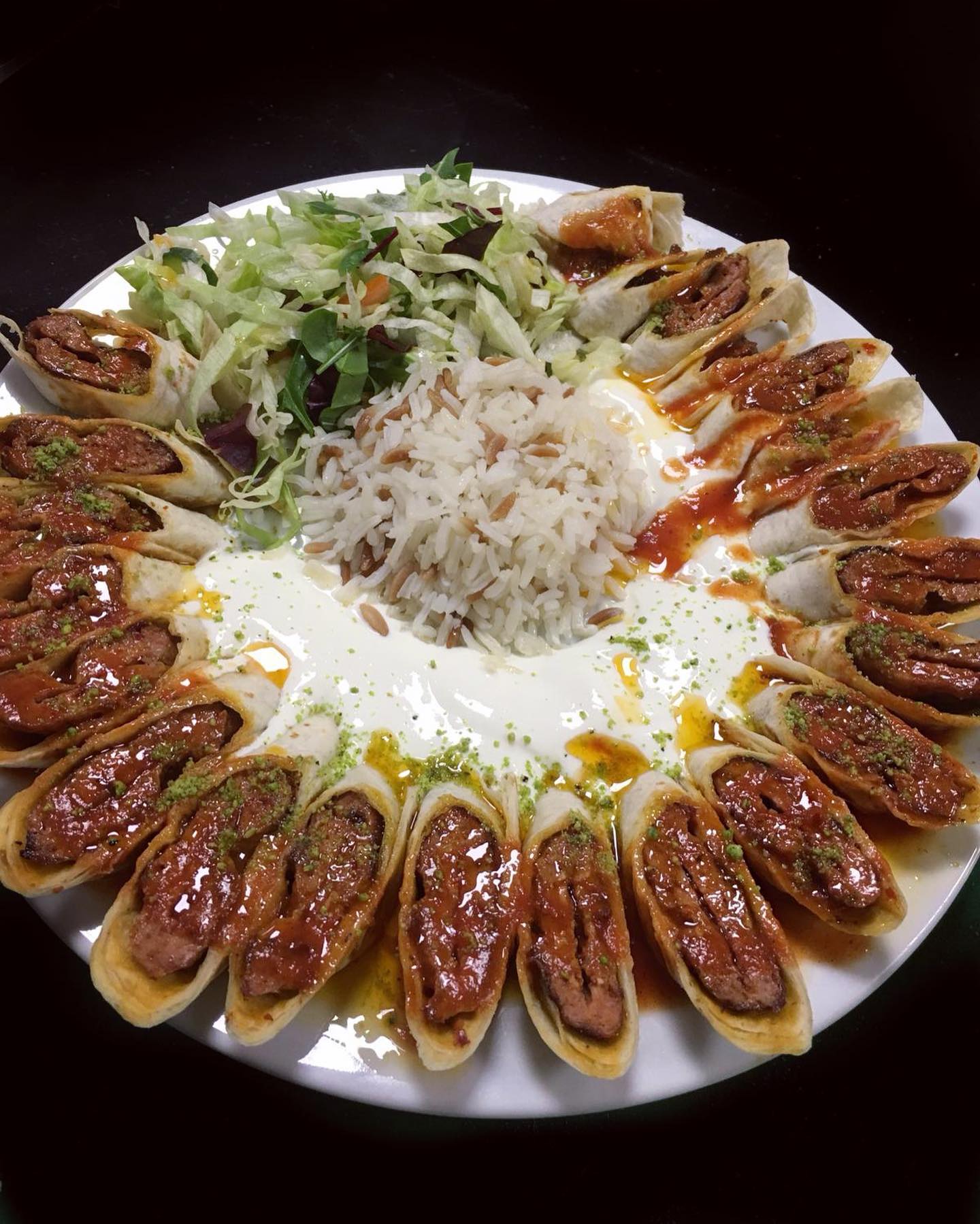 Dish served at the halal restaurant