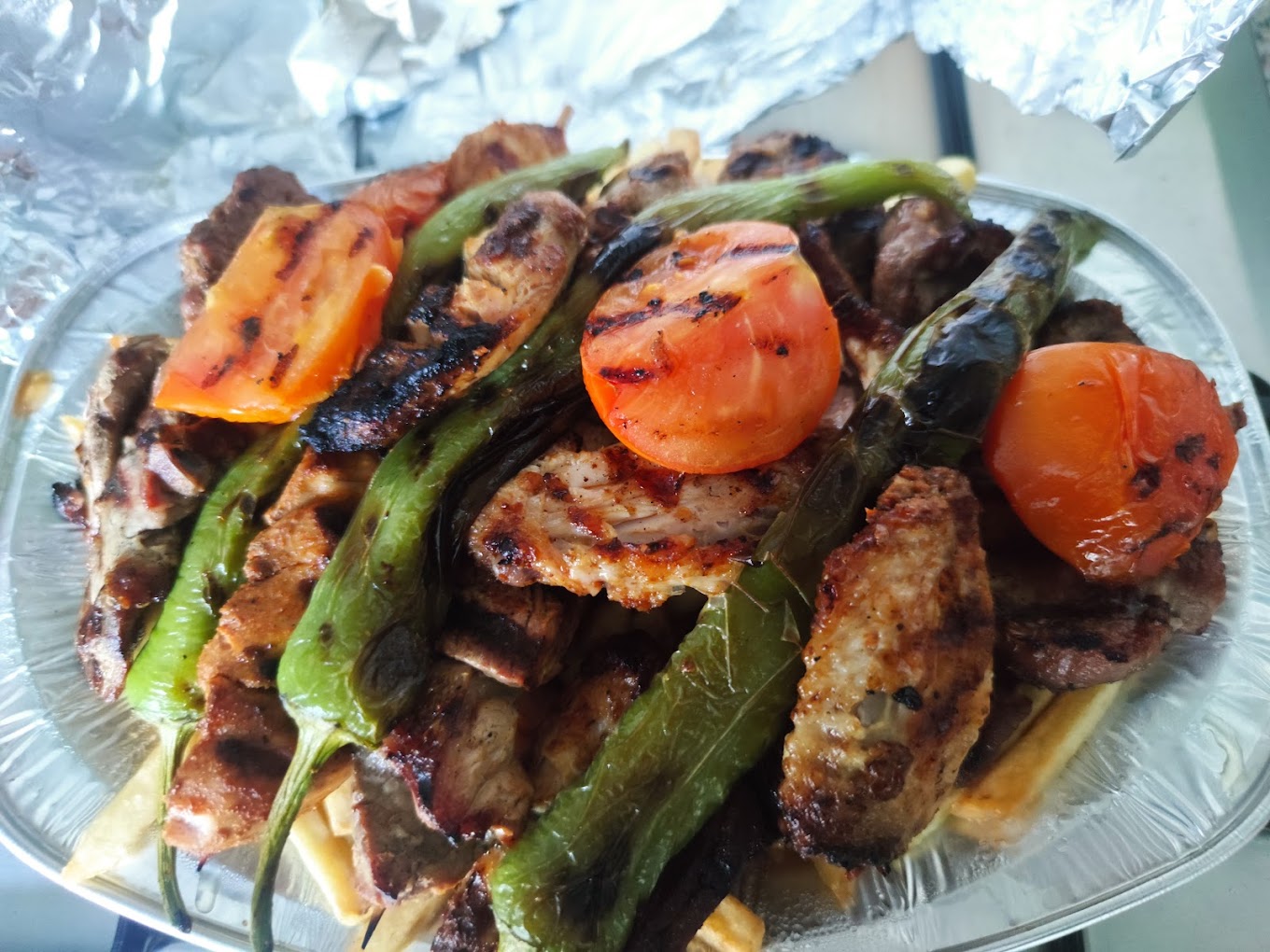 Dish served at the halal restaurant