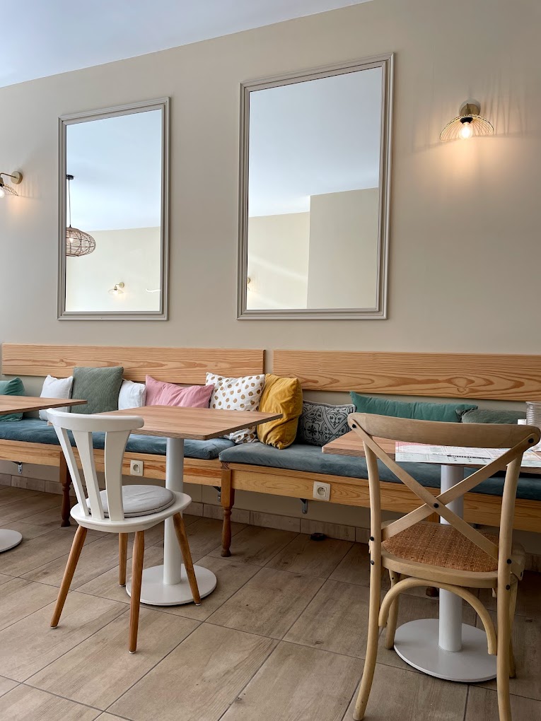 Interior/exterior of the halal restaurant
