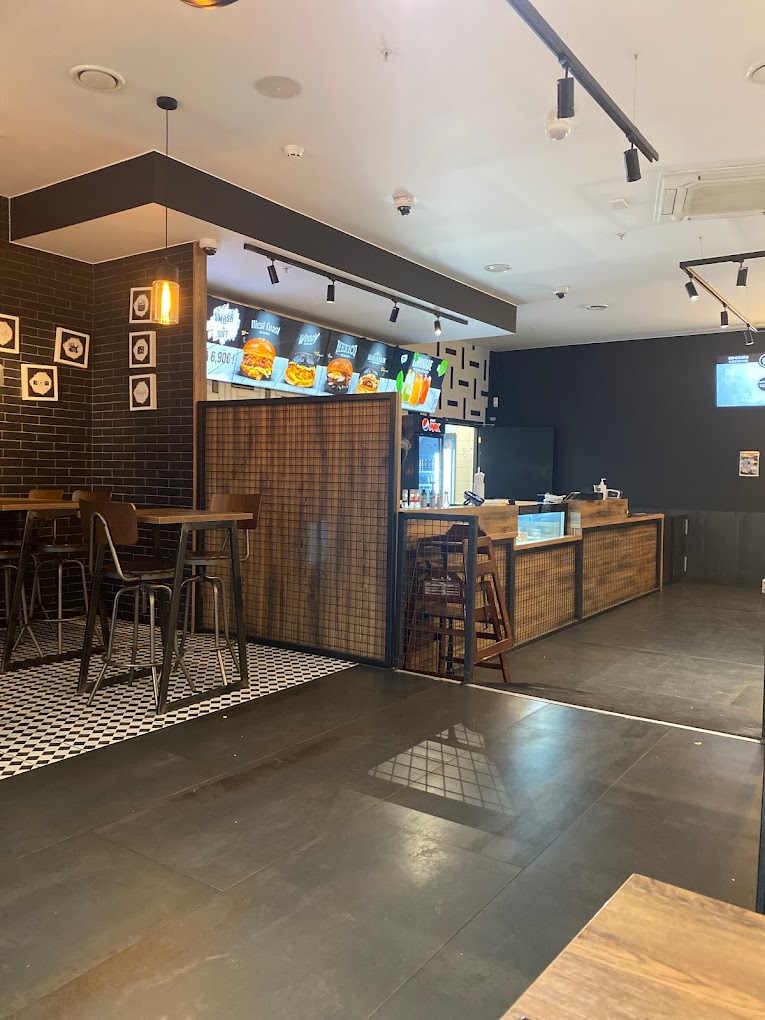 Interior/exterior of the halal restaurant