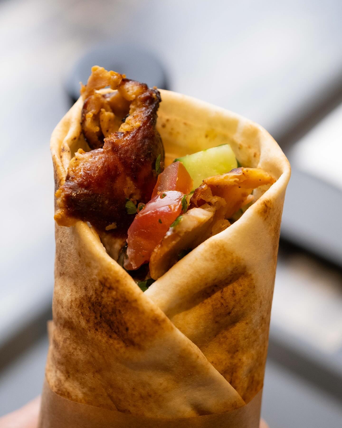 Plat servi au restaurant halal