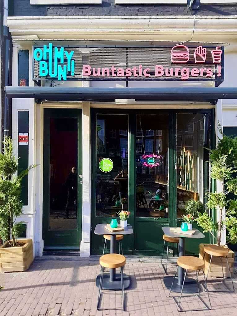 Interior/exterior of the halal restaurant