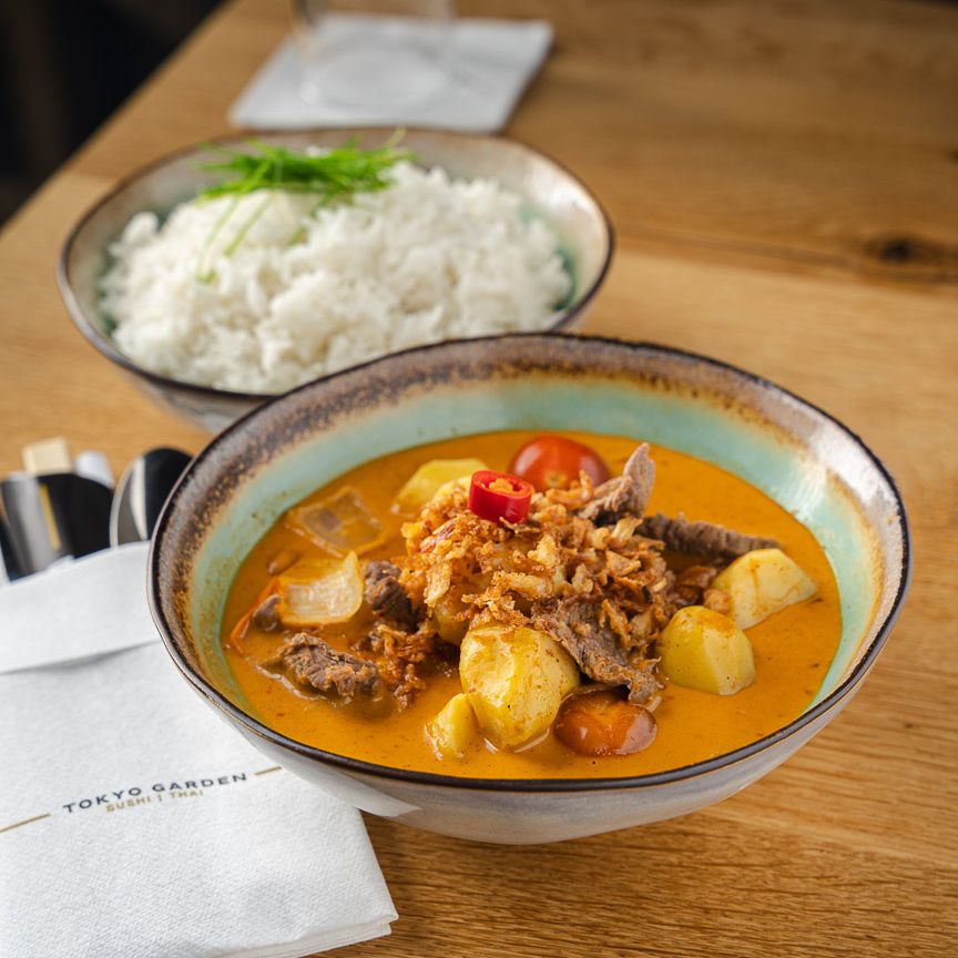 Dish served at the halal restaurant