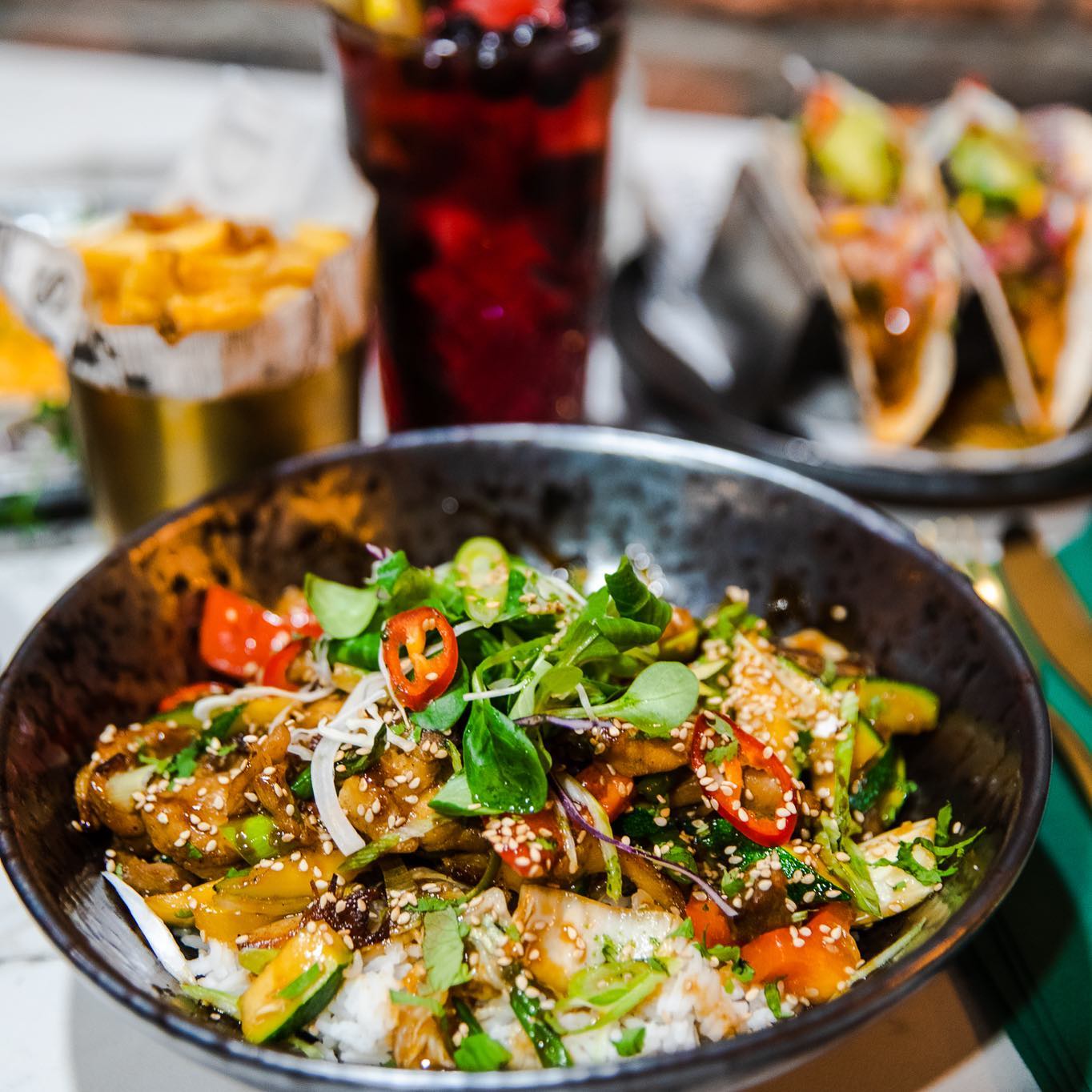 Dish served at the halal restaurant