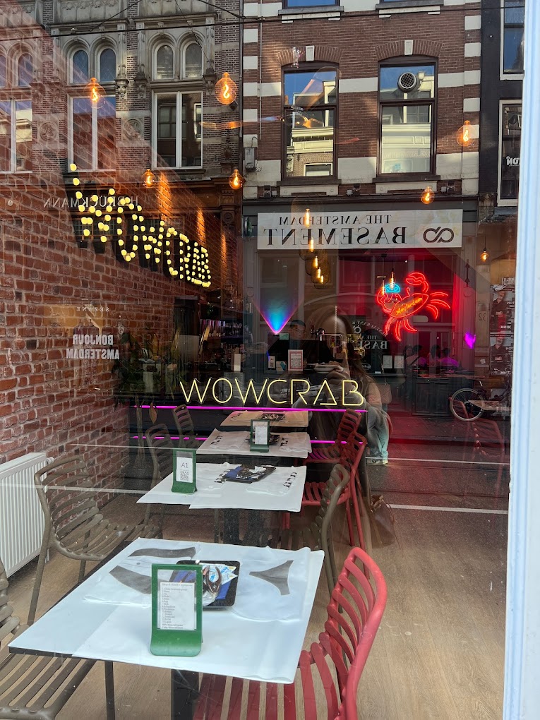 Interior/exterior of the halal restaurant