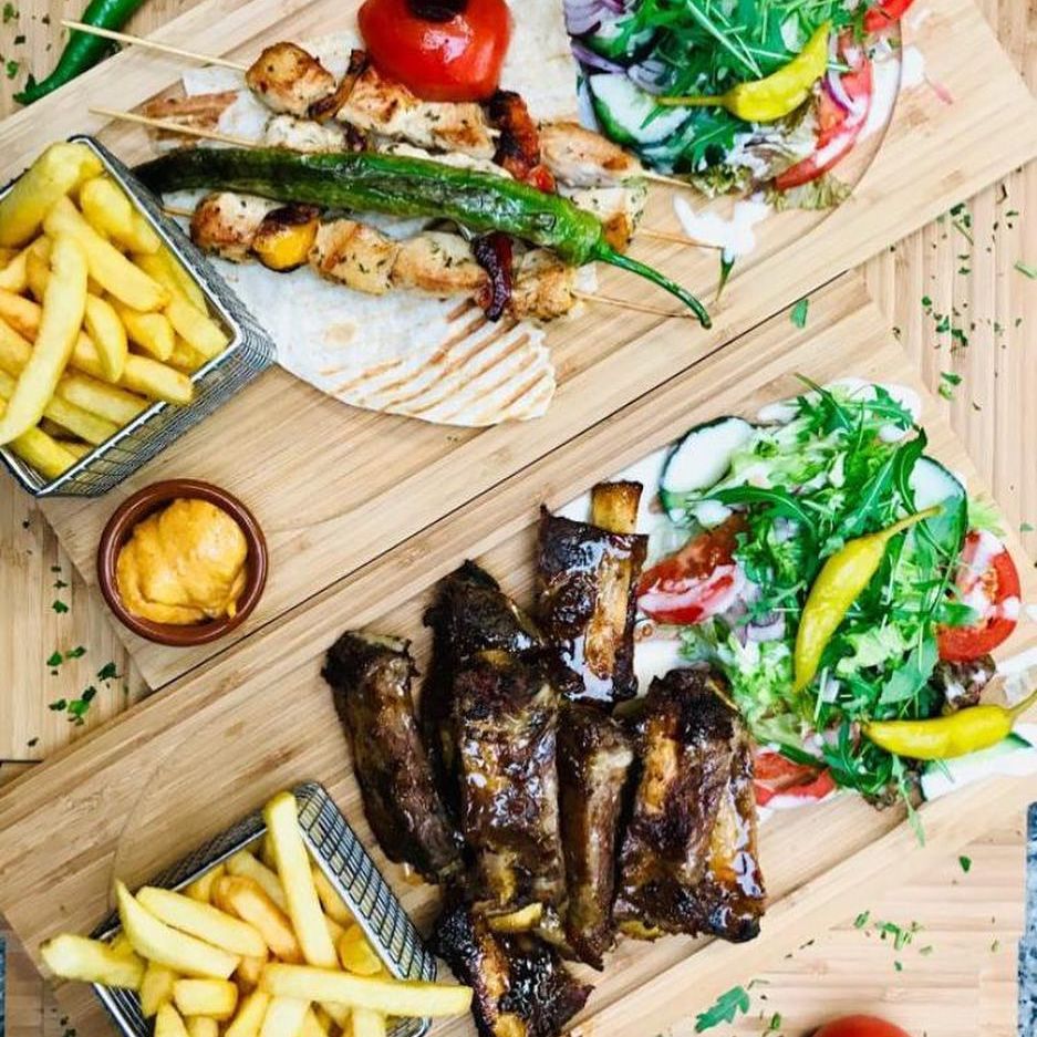 Dish served at the halal restaurant