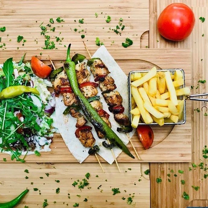 Dish served at the halal restaurant
