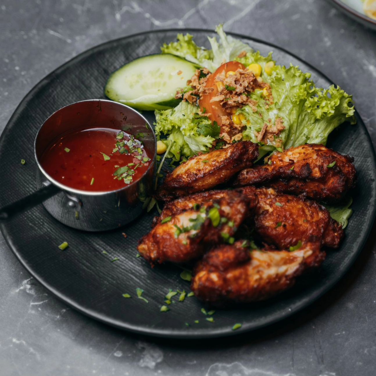 Plat servi au restaurant halal