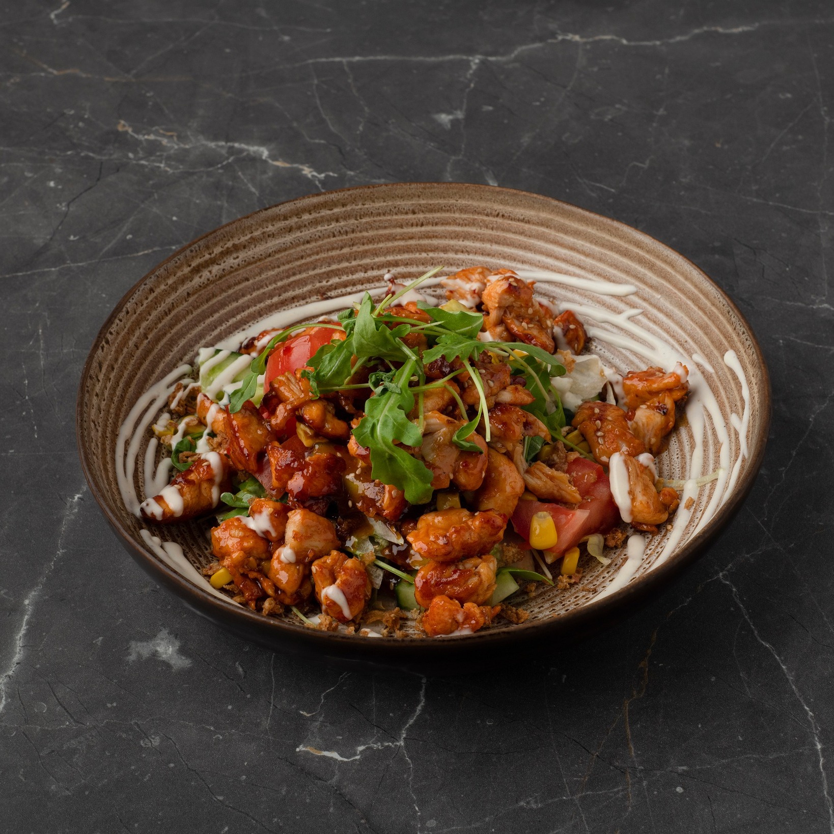 Plat servi au restaurant halal