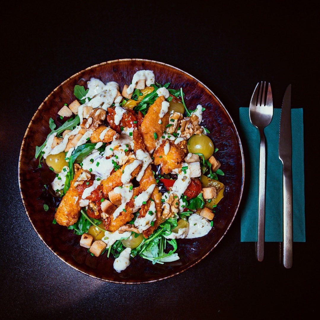 Dish served at the halal restaurant