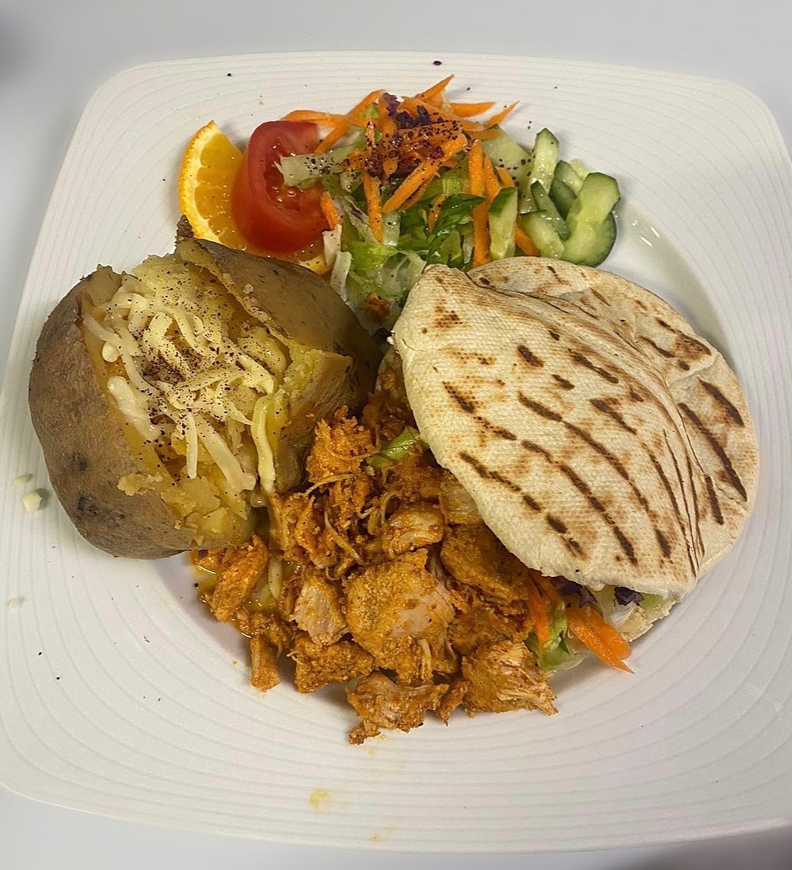 Dish served at the halal restaurant