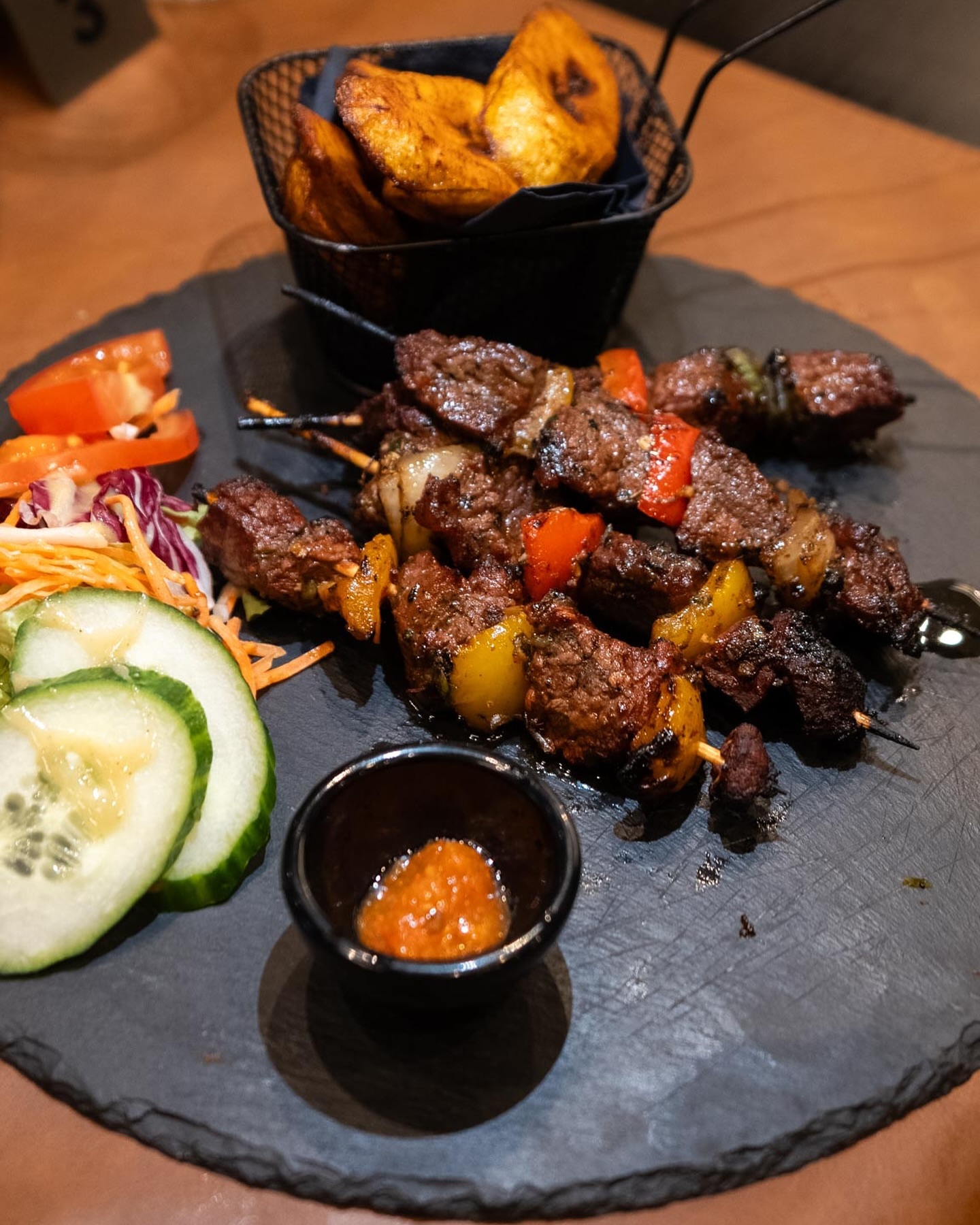 Dish served at the halal restaurant