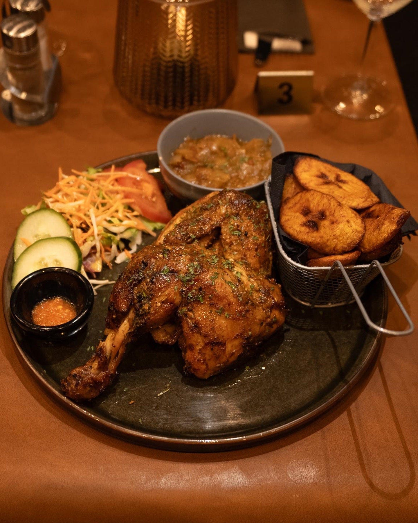 Dish served at the halal restaurant