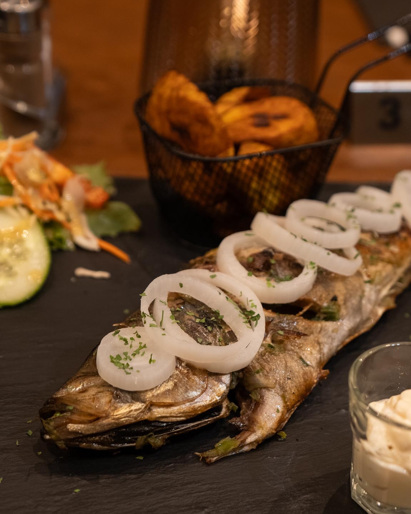 Dish served at the halal restaurant