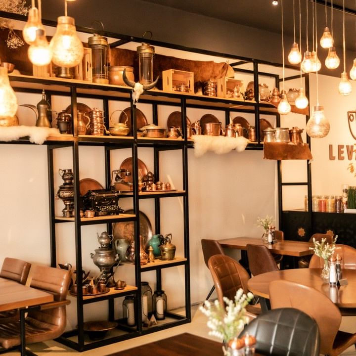 Interior/exterior of the halal restaurant