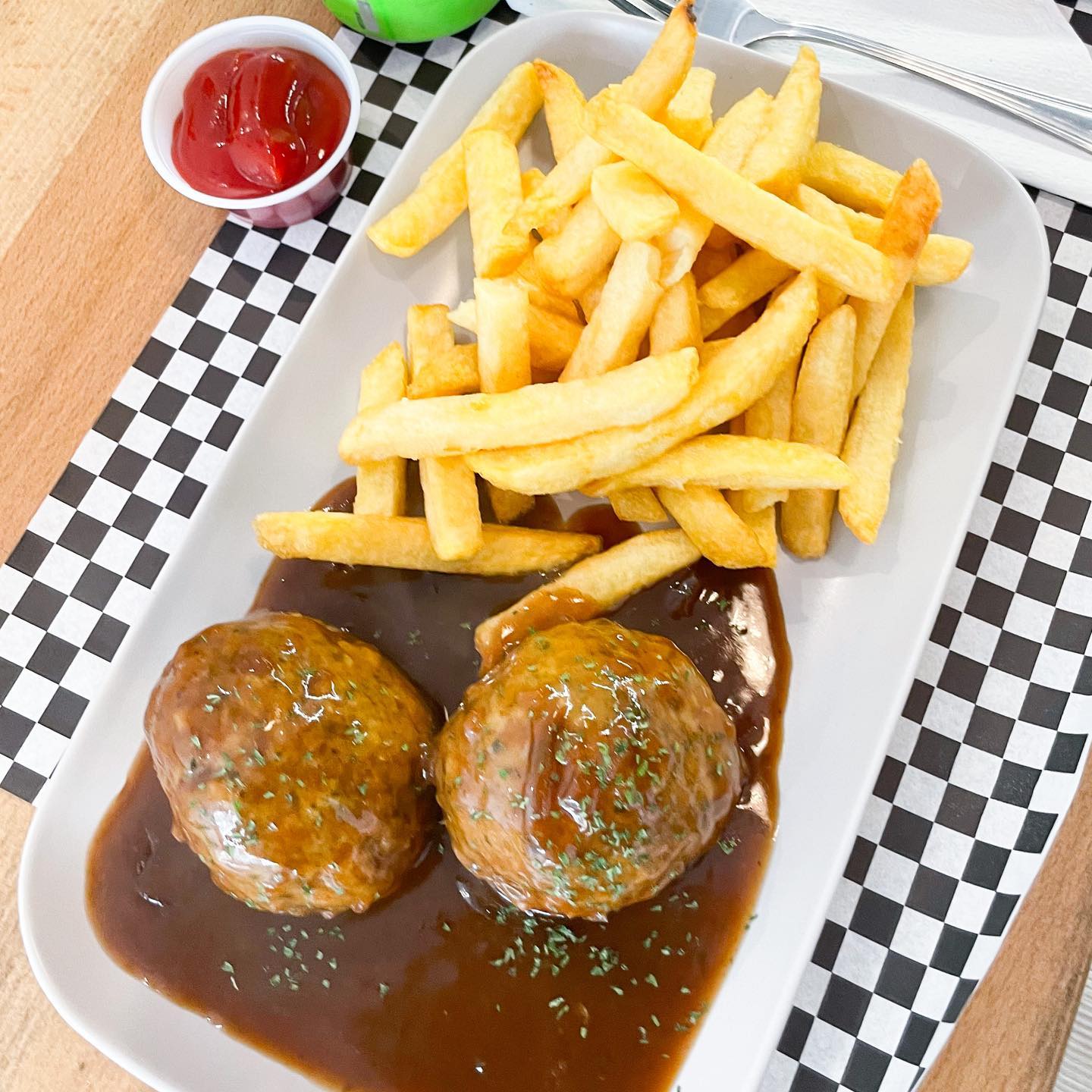 Dish served at the halal restaurant