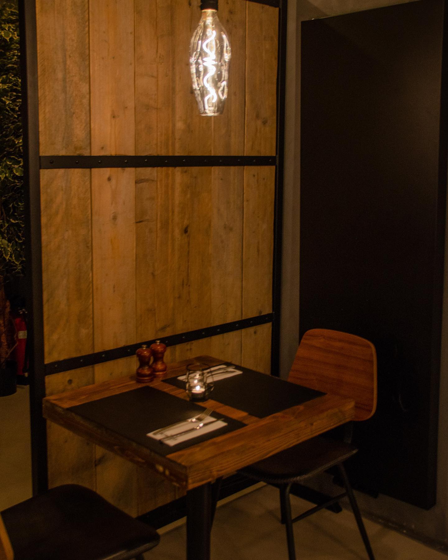 Interior/exterior of the halal restaurant