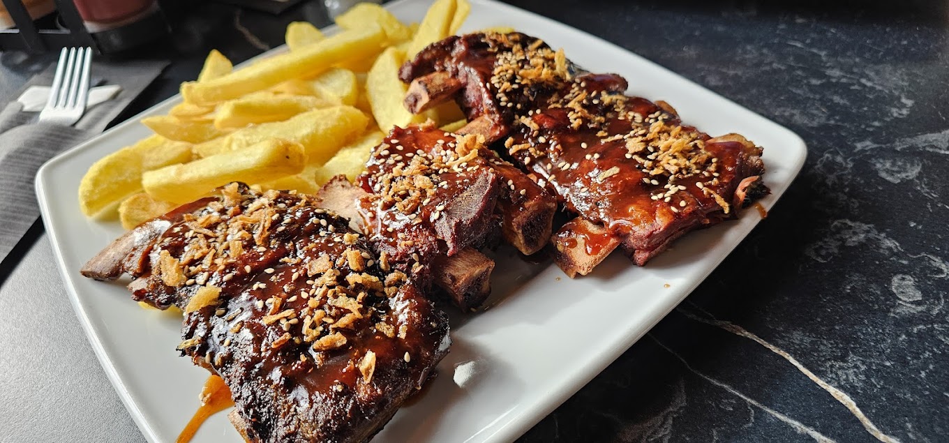 Dish served at the halal restaurant