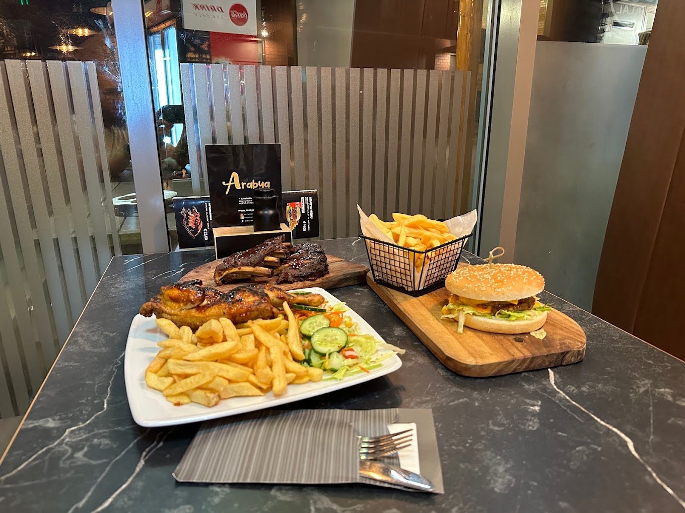 Dish served at the halal restaurant